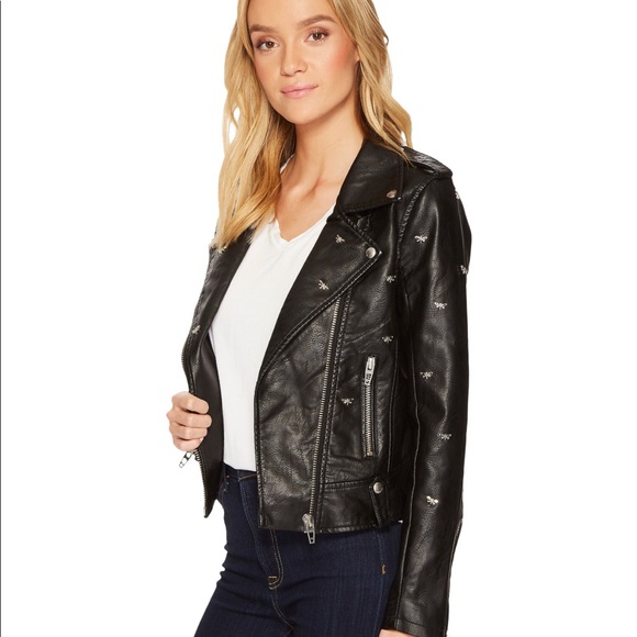 BlankNYC dragonfly embellished moto Jacket - Picture 6 of 7